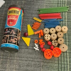 Original Tinkertoy Construction Set Little Designer